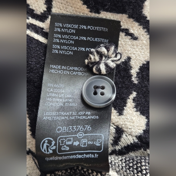 Anthropologie Maeve Harmon Jacquard Sweater Tee Poodle print - Picture 6 of 7